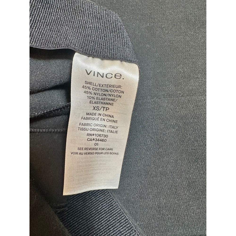 Vince Black Skinny Leggings Womens XS Stretch Pull On Career Casual Pants - Picture 4 of 9